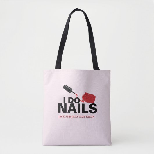 Gepersonaliseerde nageltechnicus tote bag (Voorkant)