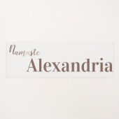 Gepersonaliseerde Namaste Script Typografie Yogamat (Voorkant (horizontaal))