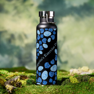 Gepersonaliseerde Named Shades of Blues Waterfles