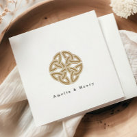 Gepersonaliseerde Namen Ierse Keltische Knoop Goud