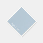 Gepersonaliseerde namen Sky Blue Cocktail Servet (Hoek)