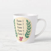 Gepersonaliseerde nana's zoals je kostbare vogel o latte mok (Rechts)