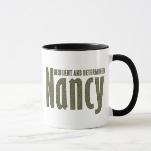 Gepersonaliseerde "Nancy" in Dark Army Green Camou Mok