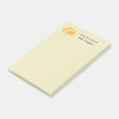 Gepersonaliseerde narcis gele Post-it notities Post-it® Notes (Schuin)