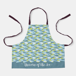 Gepersonaliseerde Narwhal Eenhoorn van het Zee Sla Schort