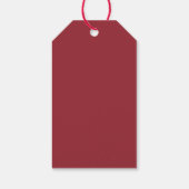 Gepersonaliseerde Nativity Star Kerst sticker Cadeaulabel (Achterkant)