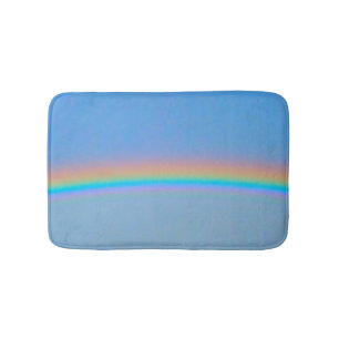 Gepersonaliseerde natuurlijke regenboog badmat