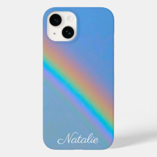 Gepersonaliseerde natuurlijke regenboog Case-Mate iPhone 14 hoesje