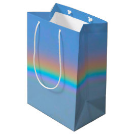 Gepersonaliseerde natuurlijke regenboog medium cadeauzakje