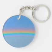 Gepersonaliseerde natuurlijke regenboog sleutelhanger (Achterkant)