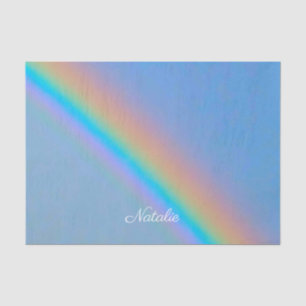 Gepersonaliseerde natuurlijke regenboog tissuepapier