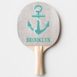 Gepersonaliseerde nautische anker Ping Pong Paddle Tafeltennisbatje