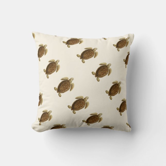 Gepersonaliseerde  nautische Waterverf Kussen (Voorkant)