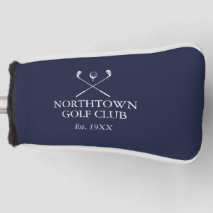 Gepersonaliseerde Navy Blue Golf Club Naam Golfheadcover