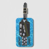 Gepersonaliseerde Navy Now's Vliegtuig Carrier Str Bagagelabel (Voorkant (verticaal))