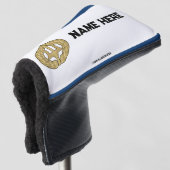 Gepersonaliseerde Navy Theme Golf Putter Hoesje Golfheadcover (3/4 voorkant)