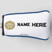 Gepersonaliseerde Navy Theme Golf Putter Hoesje Golfheadcover (Voorkant)