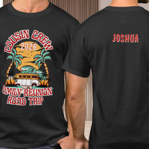 Gepersonaliseerde neef en nicht crew familie reuni t-shirt