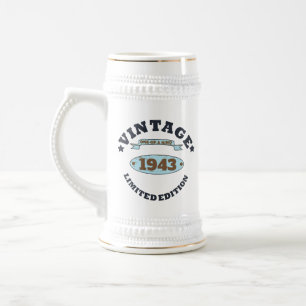 Gepersonaliseerde negentig vintage 90ste verjaarda bierpul