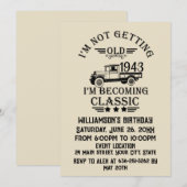 Gepersonaliseerde negentig vintage 90ste verjaarda kaart (Voorkant / Achterkant)