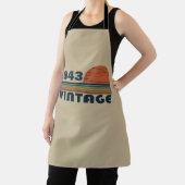 Gepersonaliseerde negentig vintage 90ste verjaarda schort (Insitu)