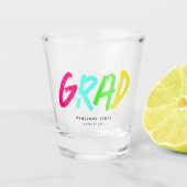 Gepersonaliseerde Neon AFSTUDEERDER Keepsake Shot Glas (Voorkant)