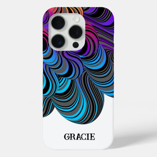 Gepersonaliseerde Neon Kleurrijk Case-Mate iPhone Case (Achterkant)