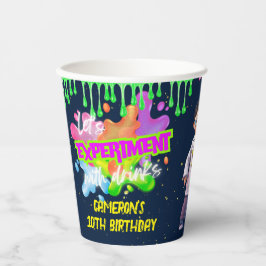 Gepersonaliseerde Neon Science STEM Experiment Par Papieren Bekers