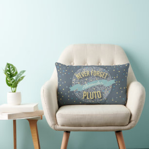 Gepersonaliseerde Never Forget Pluto Starry Sky Kussen
