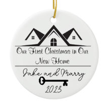 Gepersonaliseerde New Home Kerst Ornament