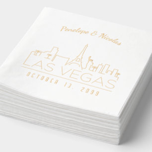 Gepersonaliseerde New York Napkins Gold Folie Folie Servetten