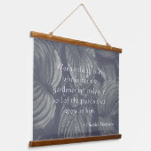 Gepersonaliseerde Nietzsche Hosta vertrekt Hangend Wandkleed (Gebogen)