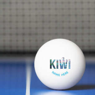 GEPERSONALISEERDE NIEUW-ZEELAND KIWI PAUA PINGPONG PINGPONGBALLEN