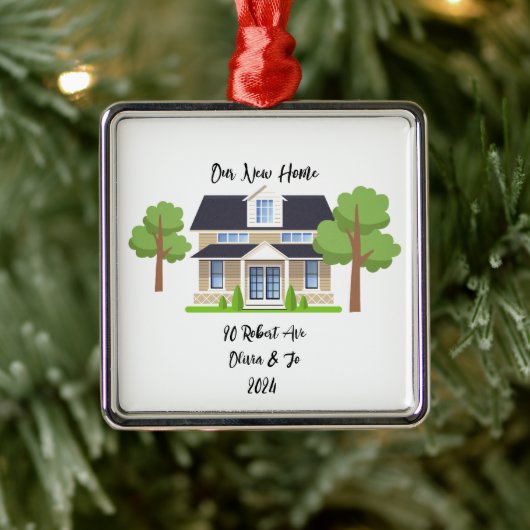 GEPERSONALISEERDE NIEUWE HOME FOTO ORNAMENT (Boom)