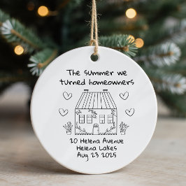 Gepersonaliseerde Nieuwe Home Keepsake Verhuizen Keramisch Ornament
