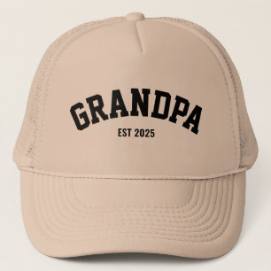Gepersonaliseerde Nieuwe Opa Oprichtingsdatum Vade Trucker Pet