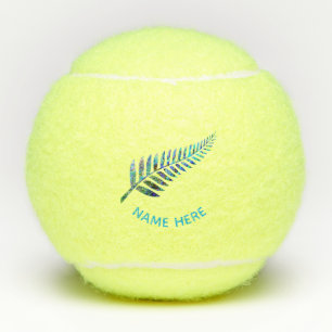 GEPERSONALISEERDE NIEUWE ZEELAND FERN PAUA TENNISBALLEN