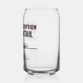 Gepersonaliseerde nieuwheid recept Drink Blikvorm Glas (Links)