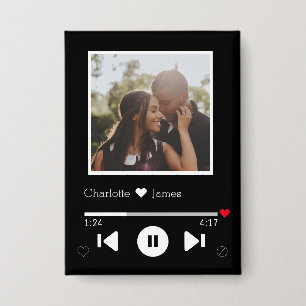 Gepersonaliseerde nieuwigheid Muziekspeler Fotothe Button