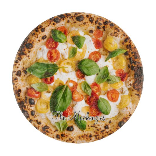 Gepersonaliseerde nieuwigheid Pizza Snijplank (Voorkant)