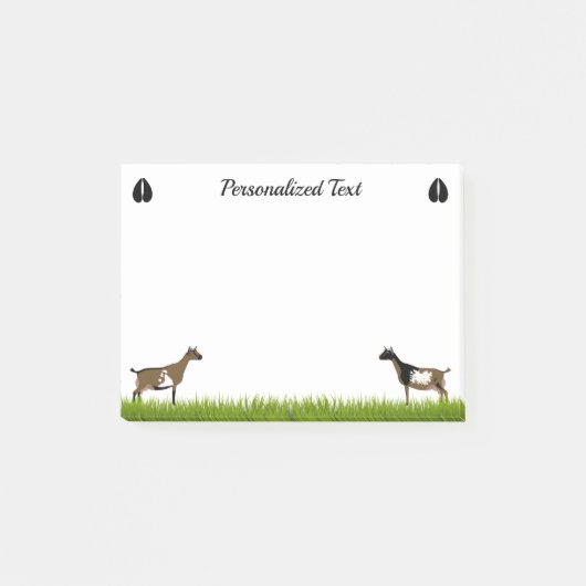 Gepersonaliseerde Nigeriaanse Dwarf Dairy Goat Post-it® Notes (Voorkant)