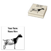Gepersonaliseerde Nigeriaanse Dwarf Dairy Goat Rubberstempel (Gestempeld)