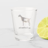 Gepersonaliseerde Nigeriaanse Dwarf Dairy Goat Shot Glas (Achterkant)