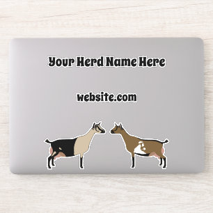 Gepersonaliseerde Nigeriaanse Dwarf Dairy Goat Sticker