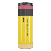Gepersonaliseerde No 2 Potlood Teacher's Fun Thermosbeker (Achterkant)