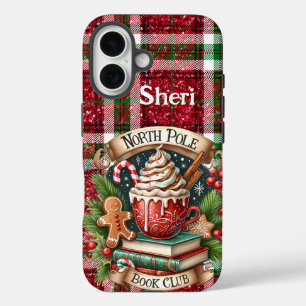 Gepersonaliseerde Noordpool Boekenclub Kerstspel iPhone 16 Hoesje