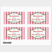 Gepersonaliseerde North Pole Gift Label Stickers (Vel)