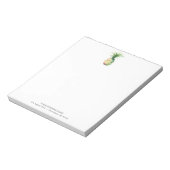 Gepersonaliseerde Notitieblokken Waterverf Ananas (Gedraaid)