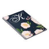 Gepersonaliseerde notitieboek Witte Bloemen op Dar (Rechterzijde)