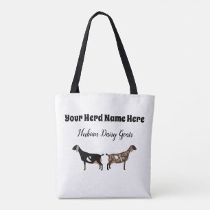 Gepersonaliseerde Nubian Dairy Goat Draagtas